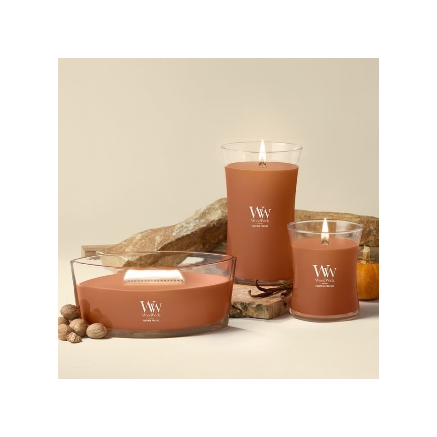 Scented Candle, Medium WOODWICK Pumpkin Praline, 1 piece – 5