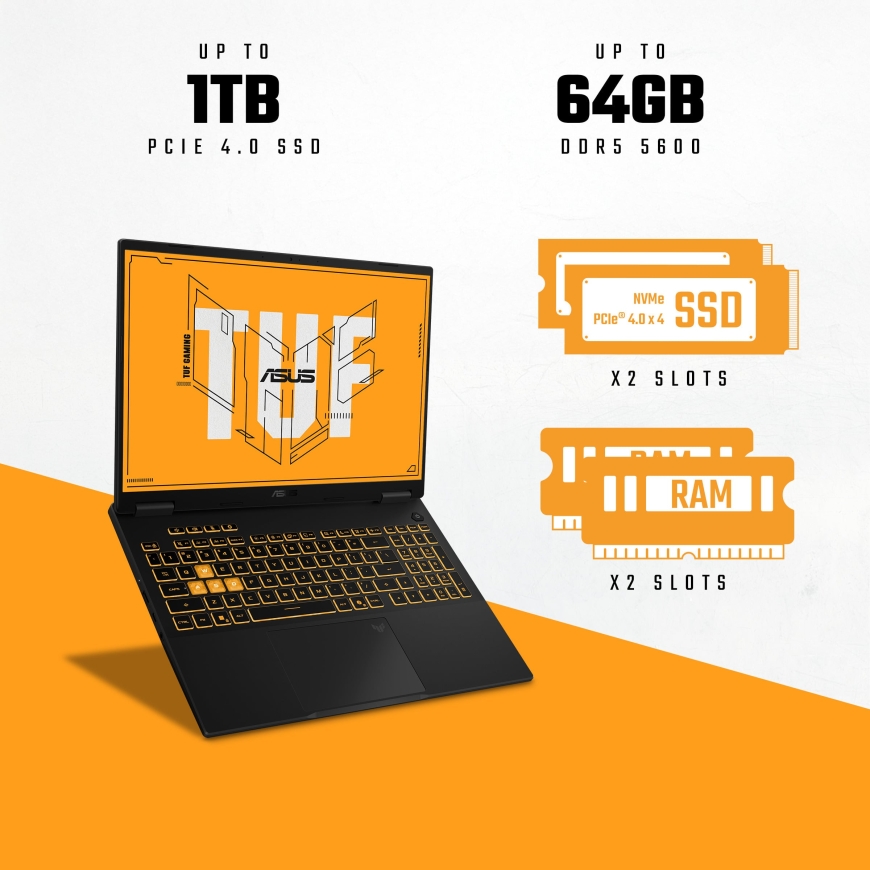 ASUS TUF Gaming 16 16" klēpjdators, Windows 11 Home (FX610JH-TU007W) – 4