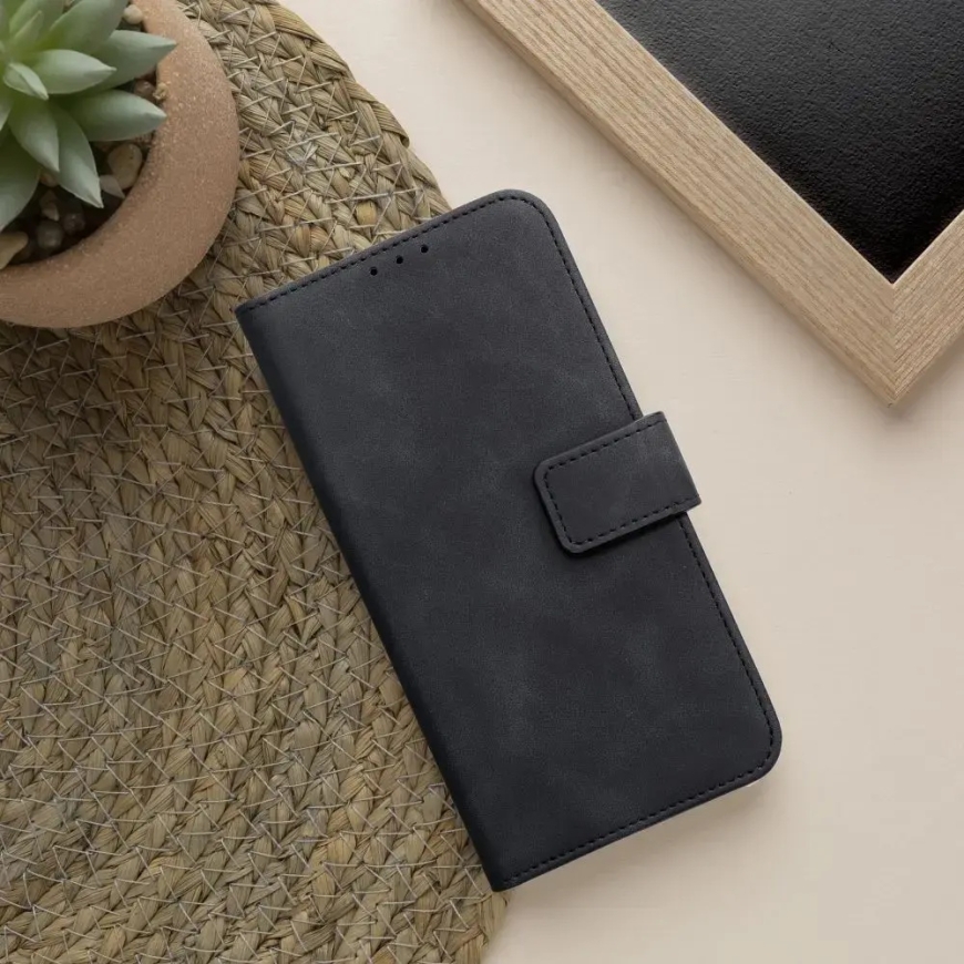 TENDER raamatuümbris XIAOMI Redmi Note 14 PRO 4G must – 2