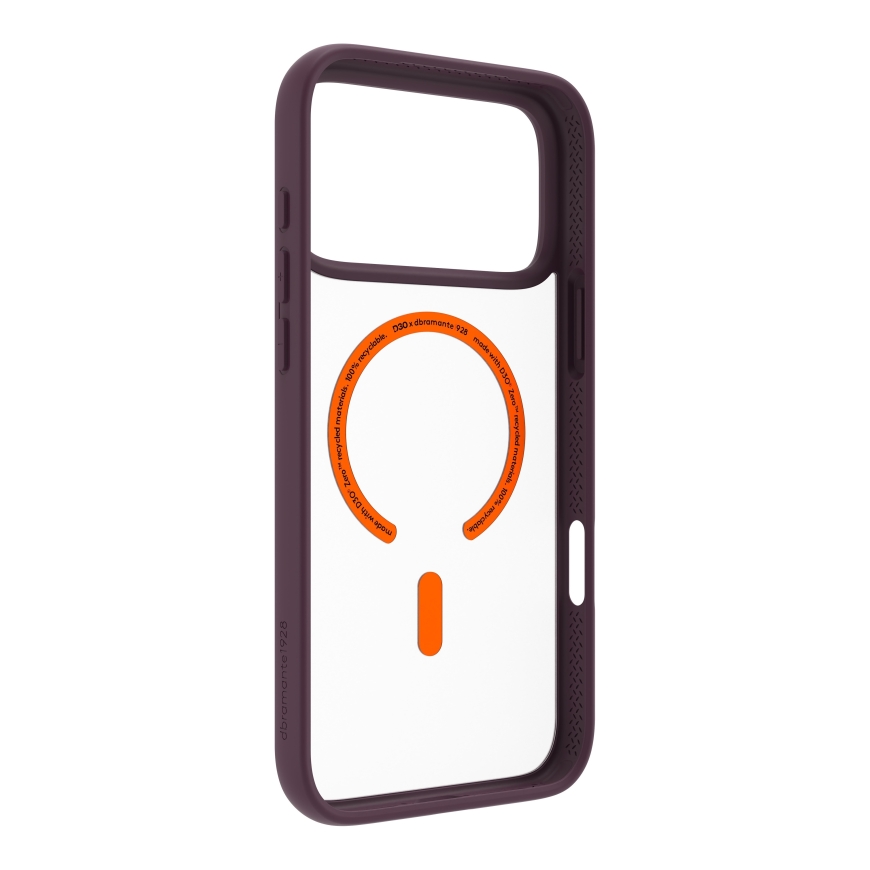 dbramante1928 Grenen Ultra D3O MS aizsargpārvalks iPhone 18 Pro Max / 17 Pro Max, vīna sarkanā – 3