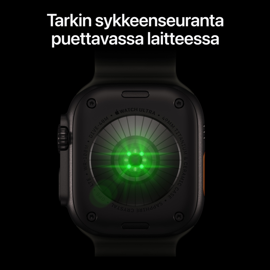 Apple Watch Ultra 4 (GPS + Cellular) 49 mm black titanium case and burgundy Trail band, M/L – 3
