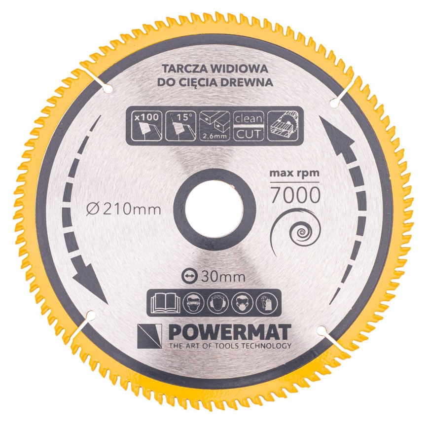 Powermat-karbidisaha puulle 210x30 100z TDD-210x30x100Z – 2