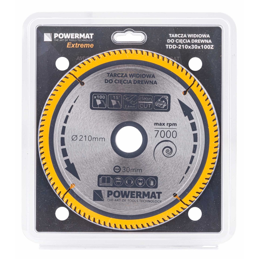 Powermat karbiidist saetera puidu jaoks 210x30 100z TDD-210x30x100Z – 3