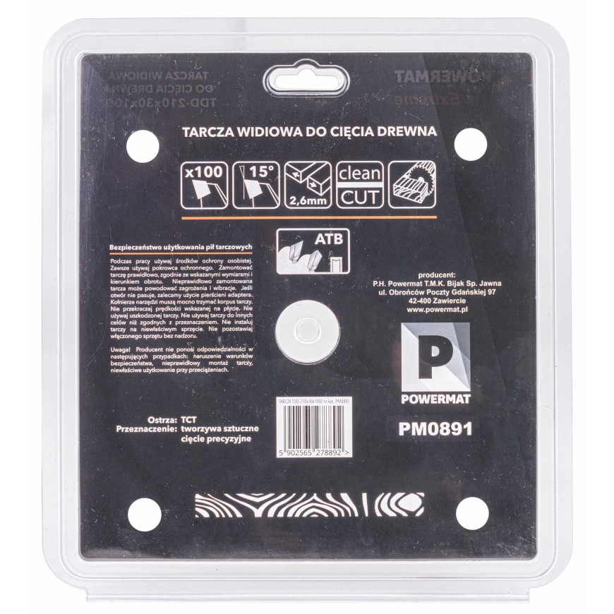 Powermat kobalto pjūklo ašmenys medienai 210x30 100z TDD-210x30x100Z – 5