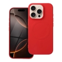 Silicone Mag Cover (big hole) phone case with MagSafe support for iPhone 16 Pro red