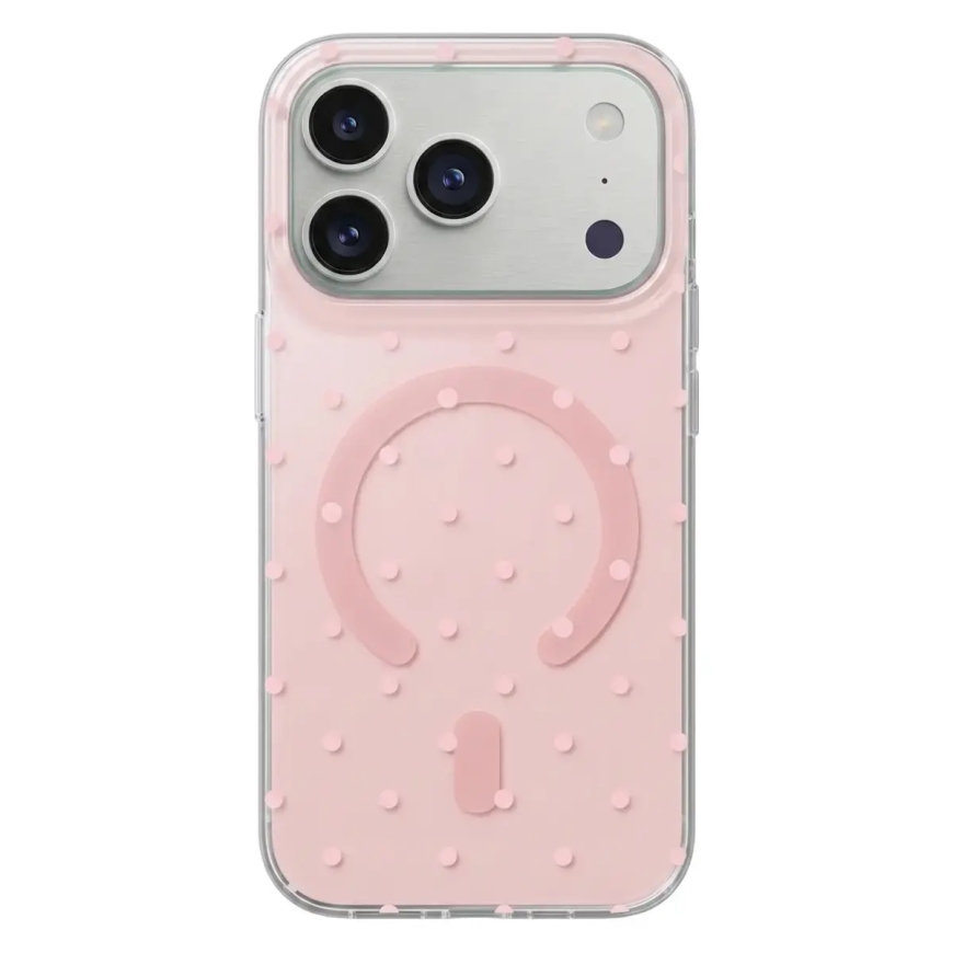 Bubble Dots Mag чехол с поддержкой MagSafe для телефона iPhone 12 | iPhone 12 Pro розовый – 5