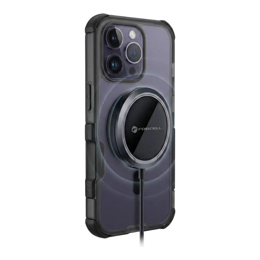 Forcell F-Protect BumperX Premium maciņš ar MagSafe atbalstu telefonam iPhone 16 Pro melns – 3