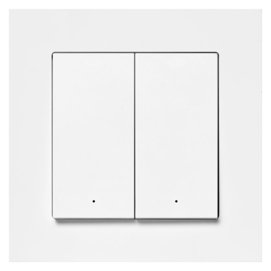 SMART+ MATTER Wall Switch 2 Channel | White