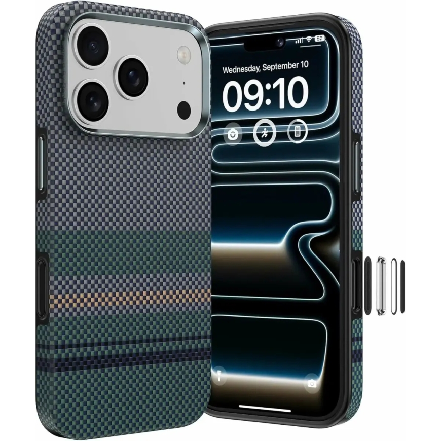 Benks Magnetic Armor Pro Aurora Kevlar 600D чехол для телефона iPhone 17 Pro