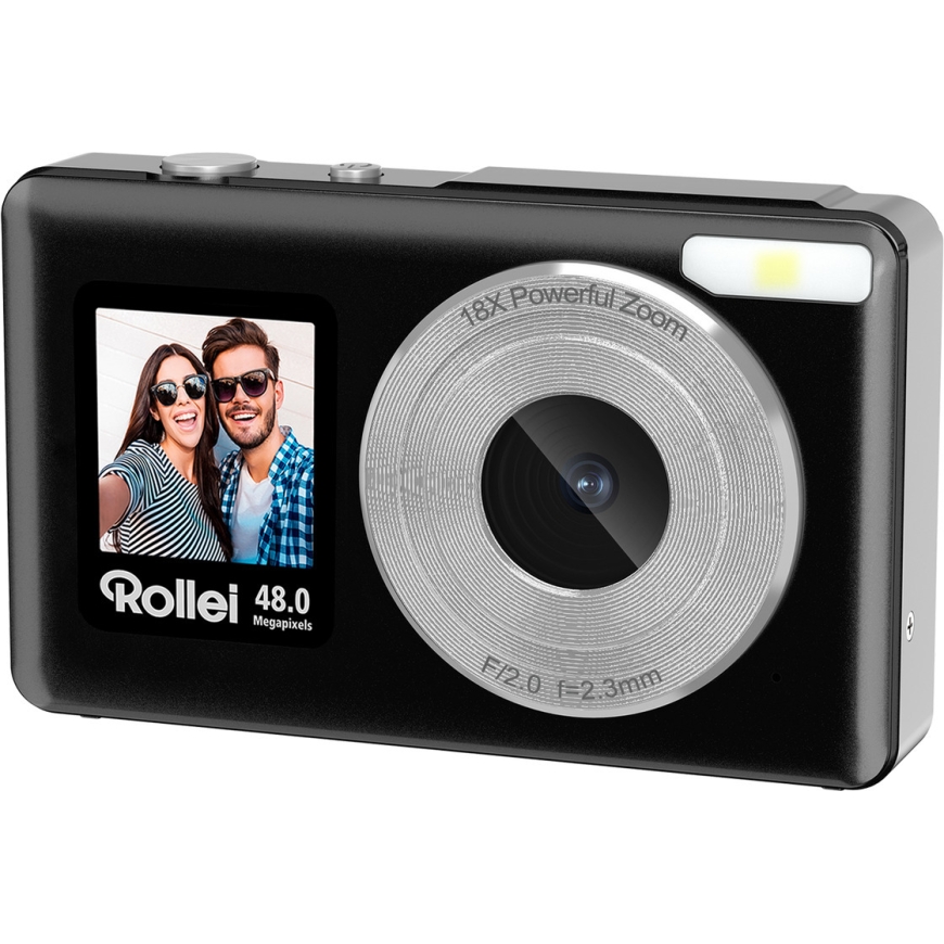 Rollei Compactline Pocket Transparent Digital Camera, Black – 2