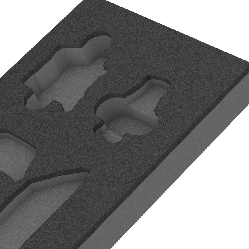 Wera Wera 9840 foam insert for L-key set 1 (black/grey, for Tool Rebe – 2