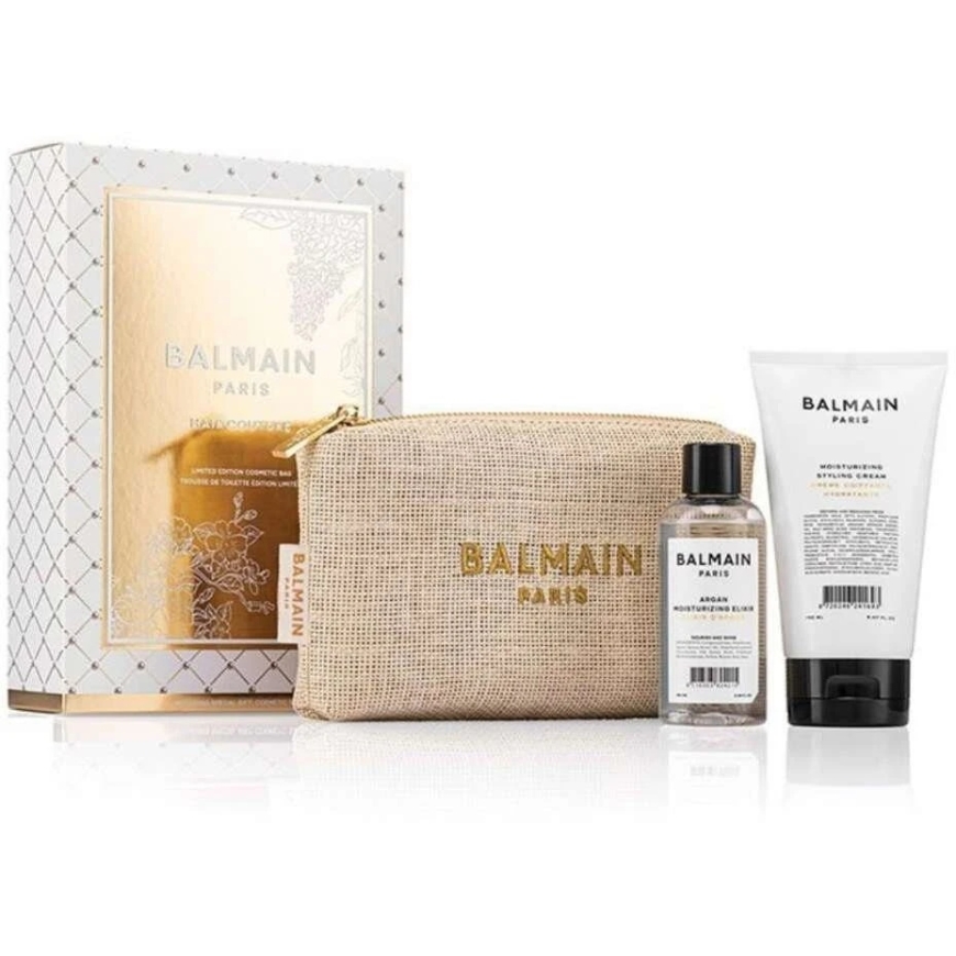 Balmain Professionnel Balmain Argan drėkinamasis plaukų eliksyras-plaukų aliejus 100 ml + Drėkinamasis plaukų formavimo kremas 1 – 2