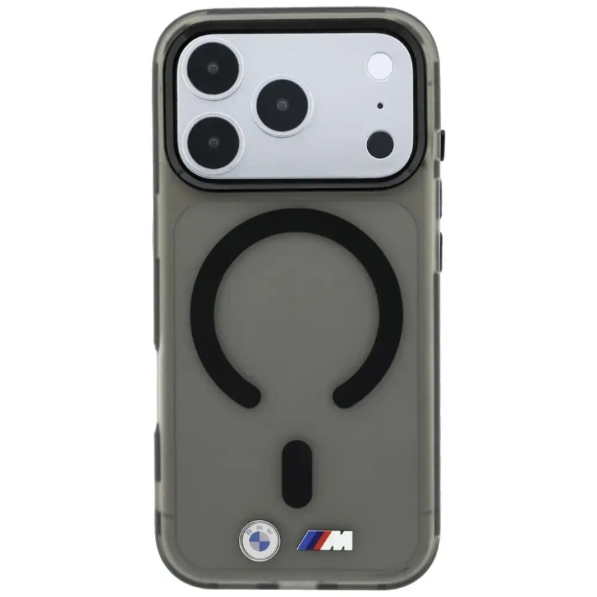 BMW M IML Jäädytetty Metalli Logo & Reunat puhelimen suojakuori MagSafe-tuella iPhone 18 Pro Max | iPhone 17 Pro Max musta – 3