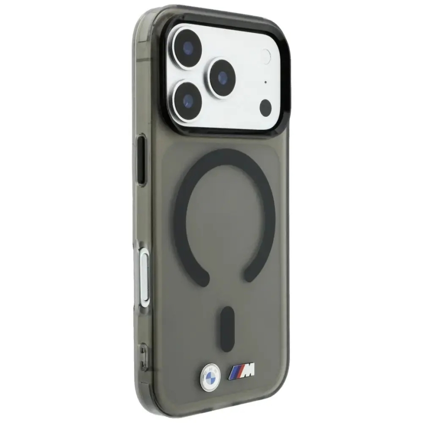 BMW M IML Frosted Metal Logo & Trims maciņš ar MagSafe atbalstu telefonam iPhone 18 Pro Max | iPhone 17 Pro Max melns – 4