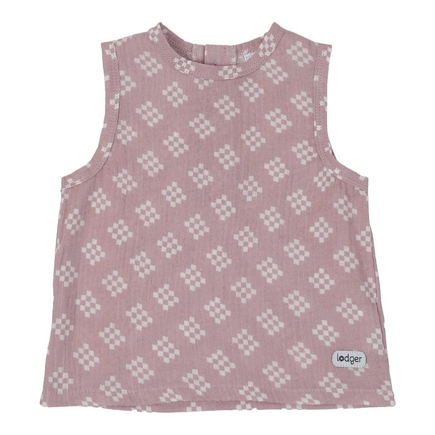 Aktsioon! Lodger Tank Topper Tribe Muslin suvine beebide sleeveless särk Roosa 68 cm TP 107_68