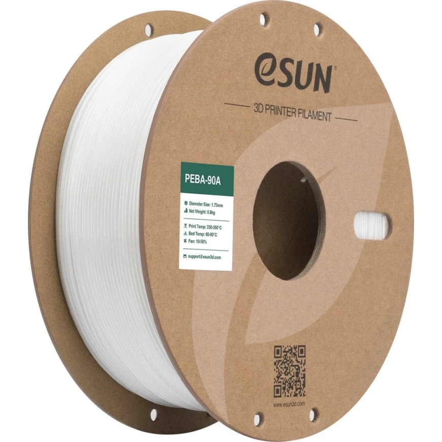 eSun PEBA-90A plastic 1.75mm 800g - Clear – 4