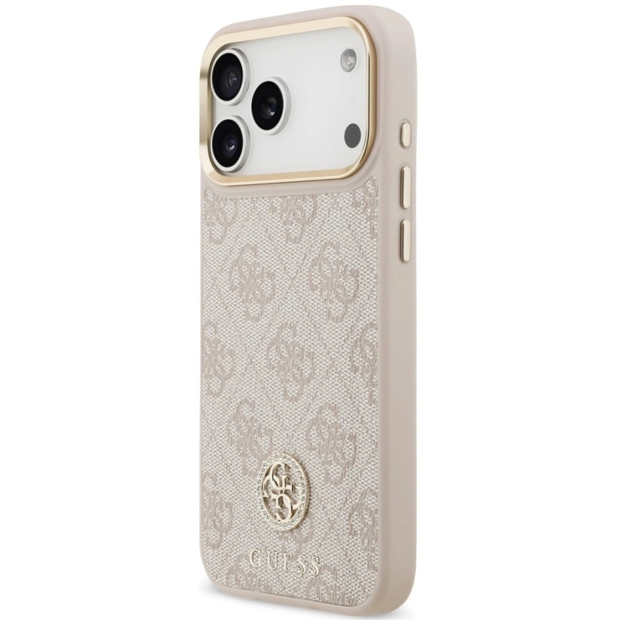 Guess 4G Strass Logo MagSafe Case for iPhone 18 Pro Max / 17 Pro Max, pink – 3