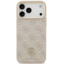 Dėklas Guess 4G Strass Logo MagSafe, skirtas iPhone 18 Pro Max / 17 Pro Max, rožinis Dėklas Guess 4G Strass Logo MagSafe, skirtas iPhone 18 Pro Max / 17 Pro Max, rožinis