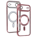 Metallic telefono dėklas su MagSafe palaikymu iPhone 17 Air rožinis Metallic telefono dėklas su MagSafe palaikymu iPhone 17 Air rožinis
