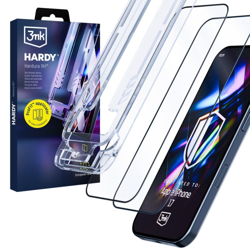 3mk Hardy Hardura 9H - Apple iPhone 16 Pro/ 17 (5903108670616)