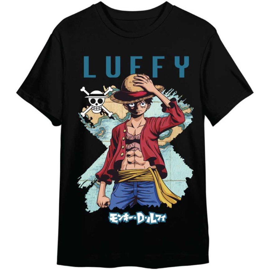 Toei Animation One Piece Monkey D. Luffy Map adult t-shirt