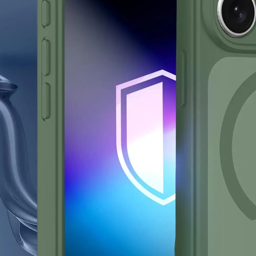 3MK Misty maciņš ar MagSafe atbalstu telefonam iPhone 15 Pro Max zaļš – 5