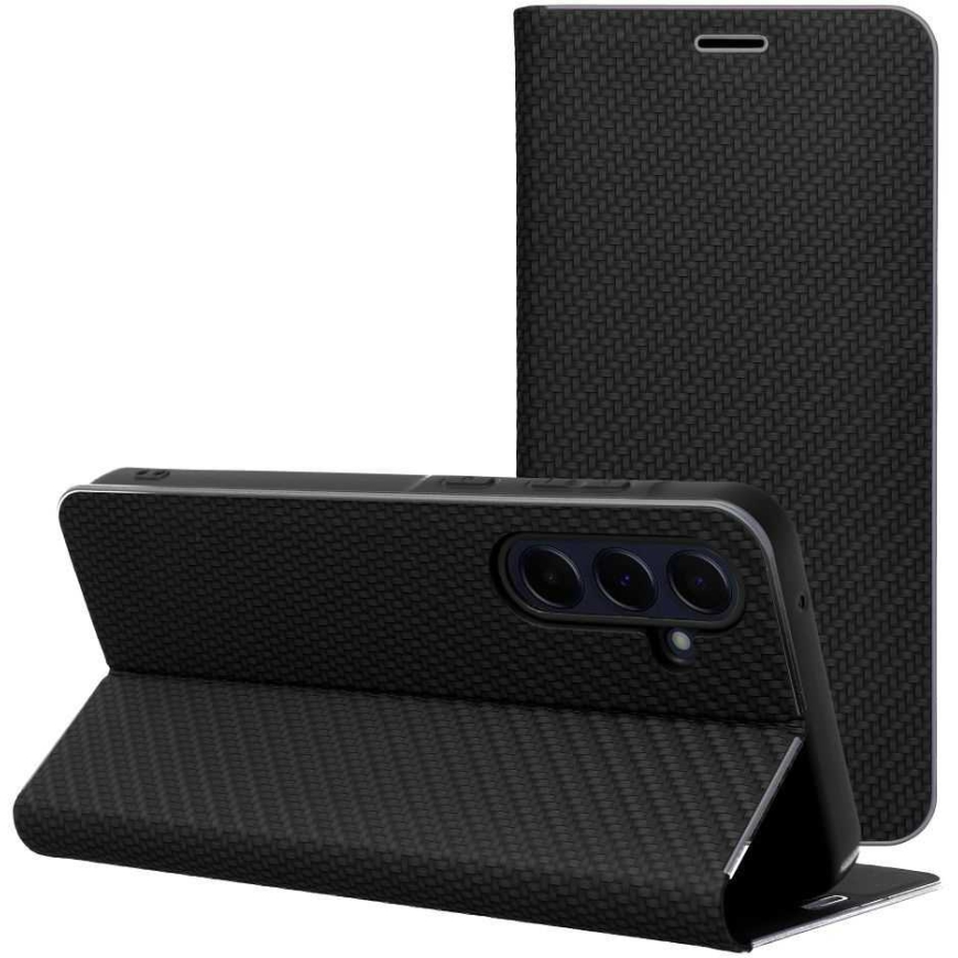 OEM vāciņš ar vāku Xiaomi Redmi NOTE 15 PRO PLUS 5G Luna Book Carbon melns