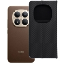 Oem Dėklas su klapką na Xiaomi Redmi NOTE 15 PRO PLUS 5G Luna Book Carbon juoda
