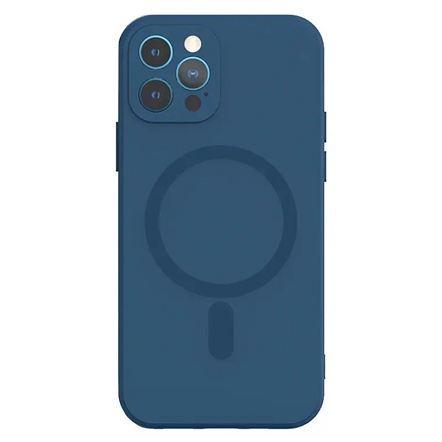 TEL PROTECT MagSilicone чехол с поддержкой MagSafe для телефона iPhone 14 Pro тёмно-синий – 2
