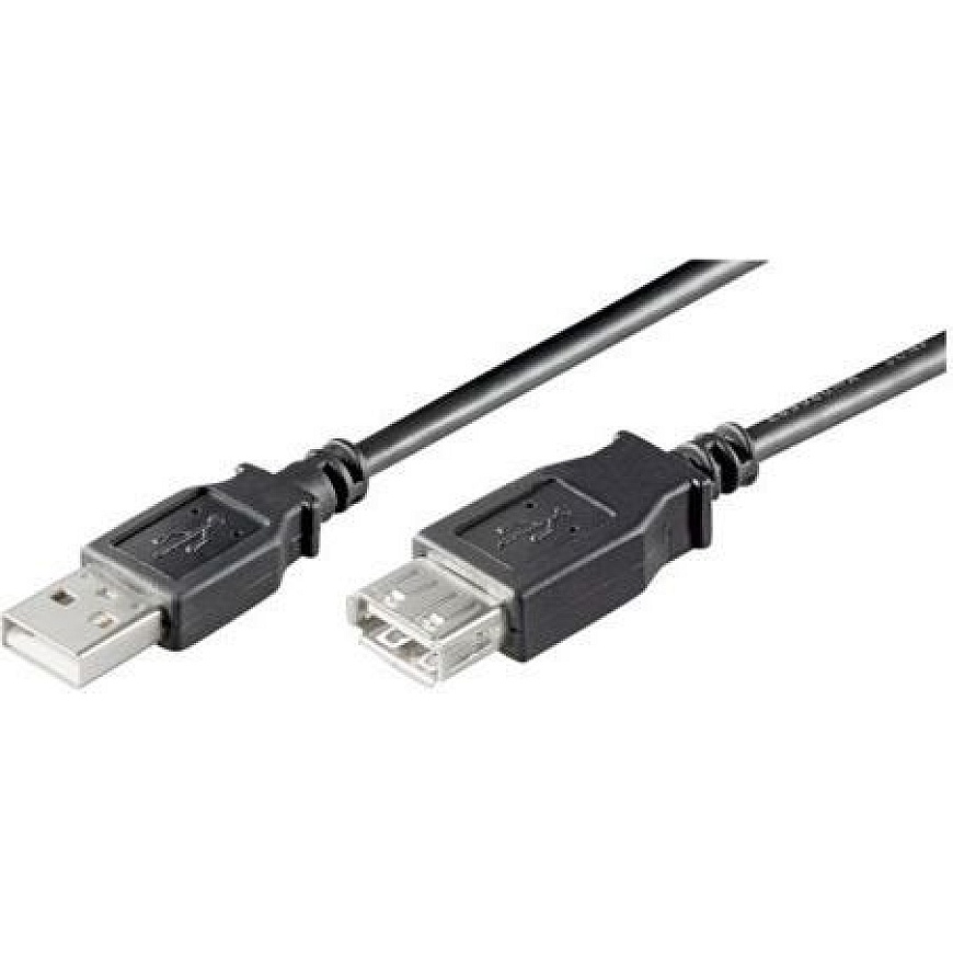 Goobay USB2.0 HS pikenduskaabel. M/F. Must. 5.0m komplekt