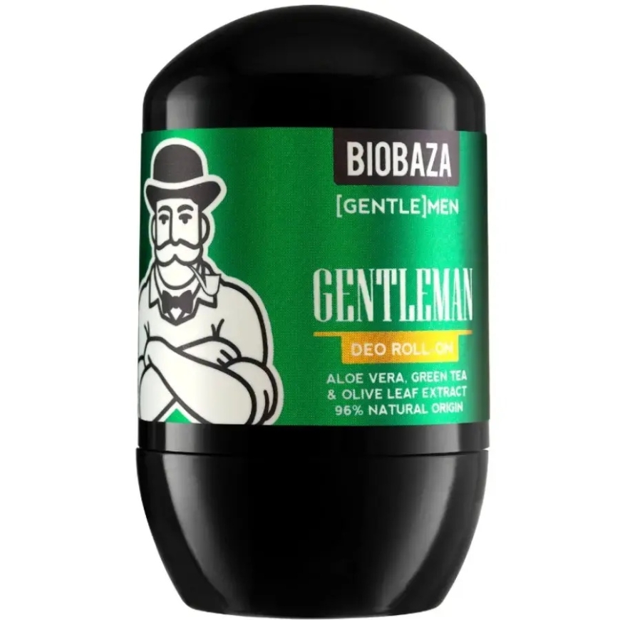 Biobaza, Gentlemen, Aloe Vera, Antiperspirant, Deodorant Rullik, Meestele, 50 ml