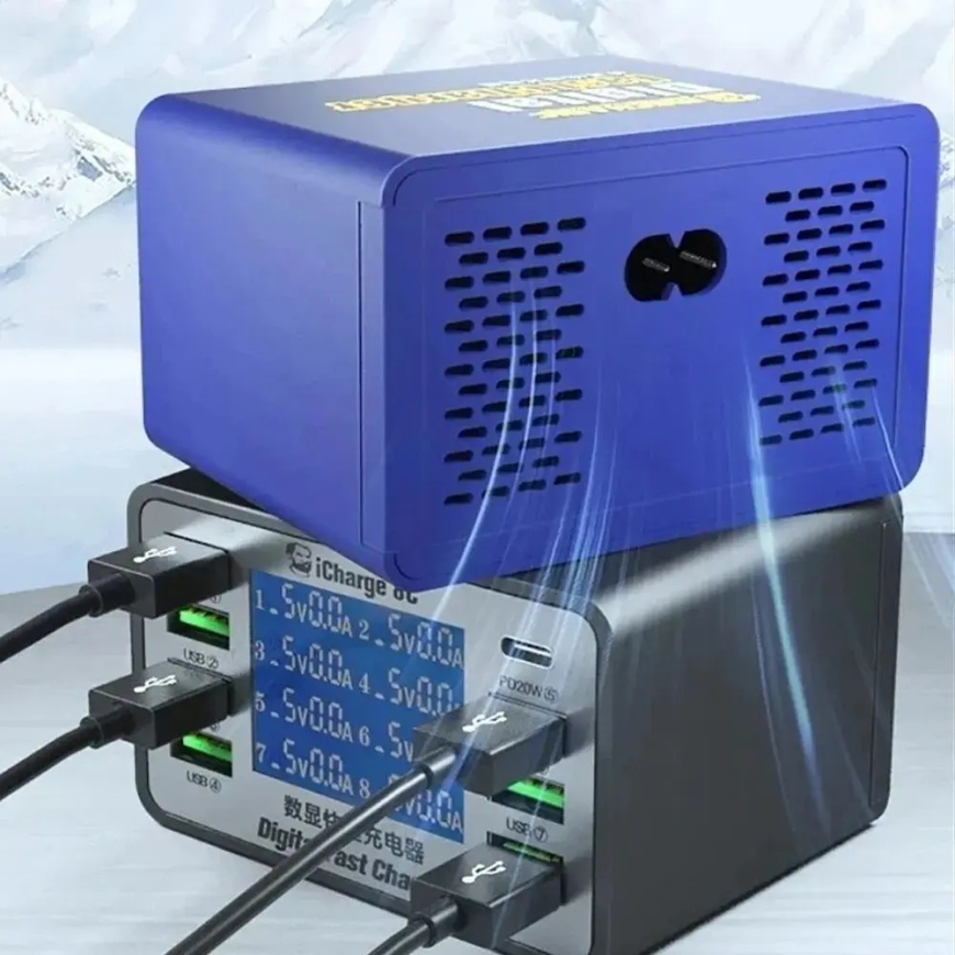 Mechanic iCharge 8C reisilaadija | 110W | PD, QC | USB-A, USB-C – 3