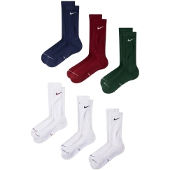 Nike Everyday Elevated -sukat 6 paria valkoisena, vihreänä, burgundina, sinisenä HQ8021 907 (35-37,5)