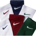 Nike Everyday Elevated Socks 6 Pack in White, Green, Burgundy, Blue HQ8021 907 (35-37.5) Nike Everyday Elevated Socks 6 Pack in White, Green, Burgundy, Blue HQ8021 907 (35-37.5)
