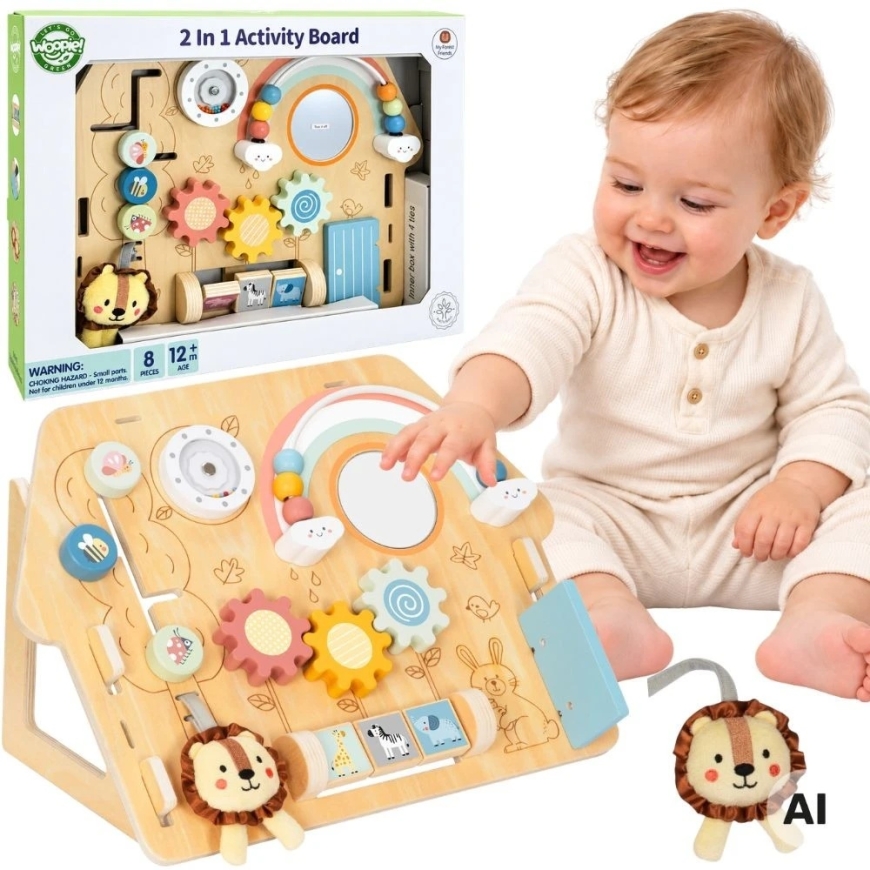 Woopie Let's Go Зеленая обучающая доска 2 в 1 8 деталей
