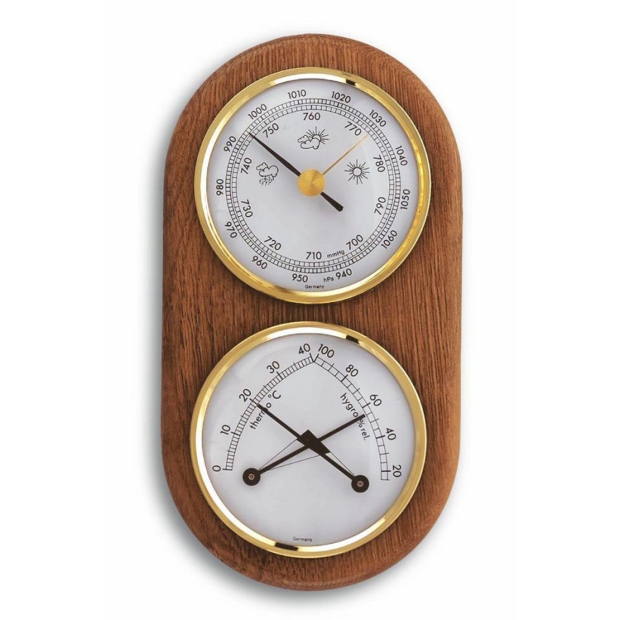 Analoginė meteorologinė stotis iš ąžuolo