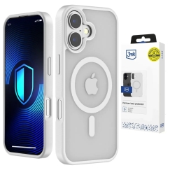 3mk Smoke MagCase maciņš ar MagSafe atbalstu telefonam iPhone 17 balts