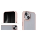 Satin Elegant Matt maciņš telefonam iPhone 15 Plus rozā