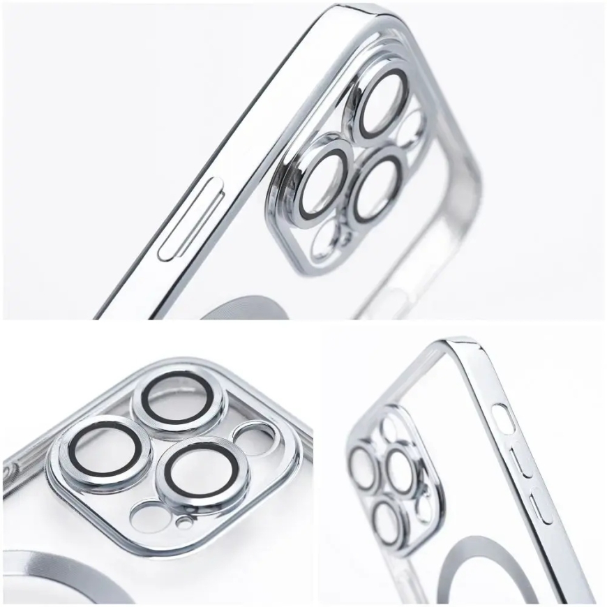 Electro Mag maciņš ar MagSafe atbalstu telefonam iPhone 17 sudraba krāsā – 3