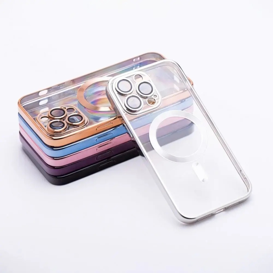 Electro Mag phone case with MagSafe support for iPhone 17 silver – 5