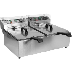 Toya Sa Poland Divkāršu frityrs 2 x 6L, 2 x 3kW, nerūsējošā tērauda frityrs
