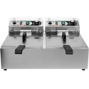 Toya Sa Poland Двойная фритюрница 2 x 6L, 2 x 3kW, фритюрница из нержавеющей стали Toya Sa Poland Двойная фритюрница 2 x 6L, 2 x 3kW, фритюрница из нержавеющей стали