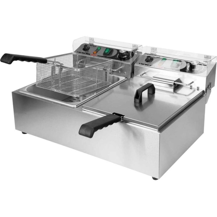 Toya Sa Poland Double Deep Fryer 2 x 6L, 2 x 3kW, Stainless Steel Fryer – 3