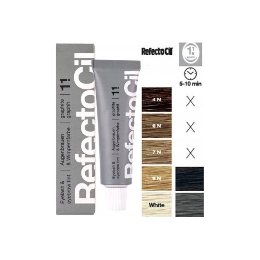 Activeshop Refectocil ripsmete ja kulmude värv 1.1 grafiit, 15 ml – 5