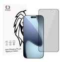 Karkaistu lasi Tel Protect 10X Privacy Plus Titanium Iphone 16 Pro/17:lle (kuori)