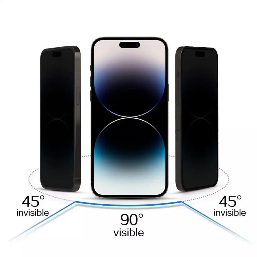 Karkaistu lasi Tel Protect 10X Privacy Plus Titanium Iphone 16 Pro/17:lle (kuori) – 5
