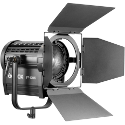 Apgaismošanas iekārta - Godox F7 120Bi K2 Divu krāsu LED Fresnel gaisma 15–60° staru leņķis, CRI 96, TLCI 97, Melns