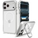 Spigen Ultra Hybrid Optik S MagSafe -kuori iPhone 17 Pro Max / 18 Pro Max läpinäkyvä hopea