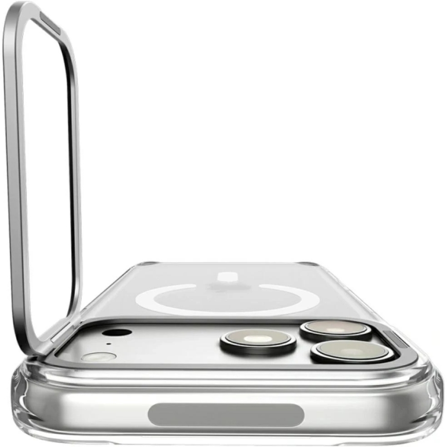 Dėklas Spigen Ultra Hybrid Optik S MagSafe do iPhone 17 Pro Max / 18 Pro Max permatomas sidabrinė – 5