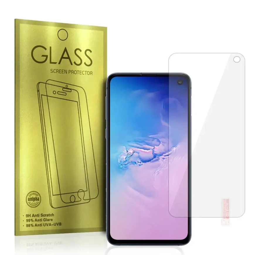 Gold tempered glass for phone Galaxy S10e